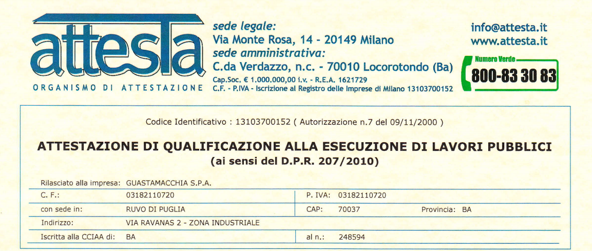 Certificazione SOA